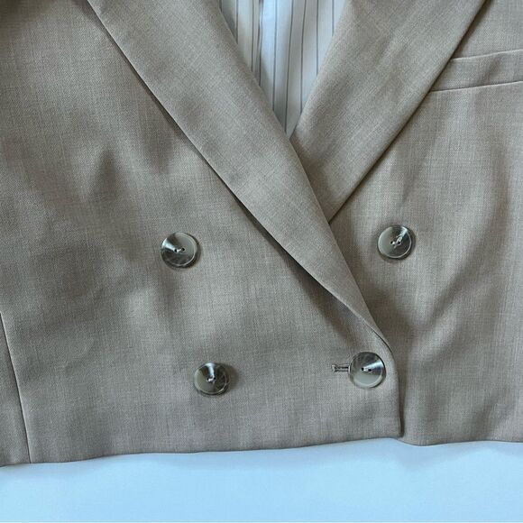 Anthropologie Maeve Cropped Short Sleeve Blazer 6 - Picture 5 of 7